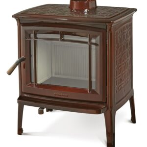 Żeliwny piec SHELBURNE z&nbsp;brązową emalią