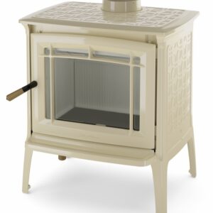 Żeliwny piec SHELBURNE z&nbsp;kremową emalią