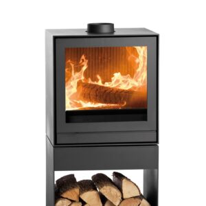 Piec kominkowy TQ 33 + stojak na drewno