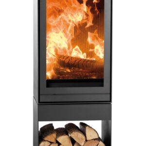 Piec kominkowy TQH 33 + stojak na drewno