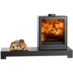 Piec kominkowy TQH 43 + podstawa ławkowa